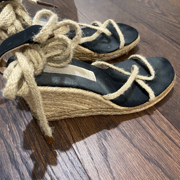 Michael Kors beige jute wrap espadrilles with wedge heel - Picture 1 of 6
